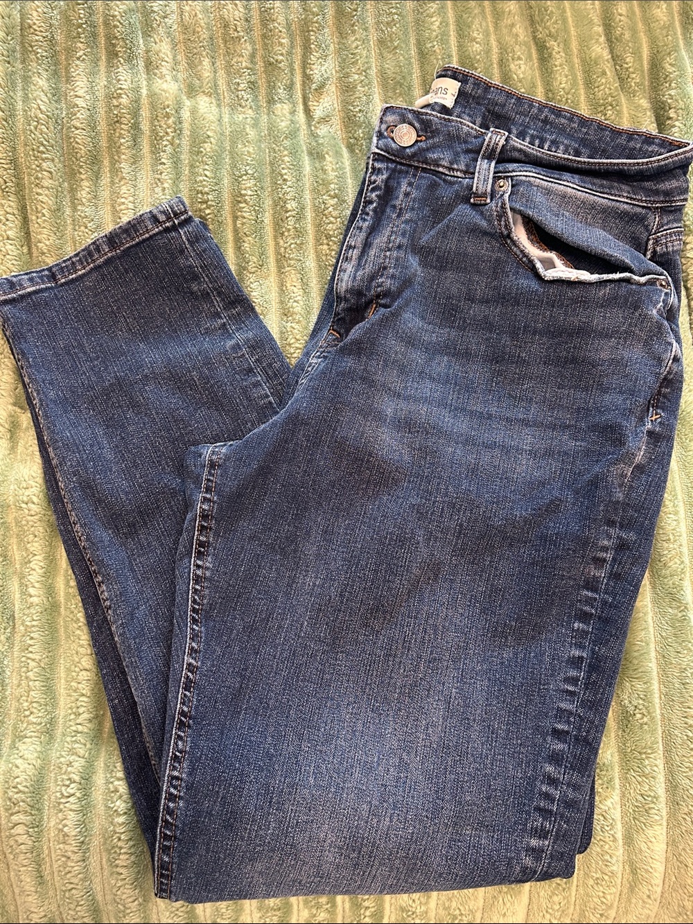 Maurices High-Rise Women's Jeans - Dark Blue Wash 16 90’s taper